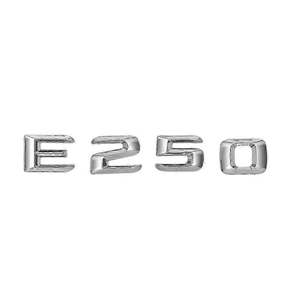 Car Trunk Rear Emblem Badge Chrome Letters E 250 For E Class E250 170 W110 W114 W115 W123 W124 W210 W211 W212 W207 26s