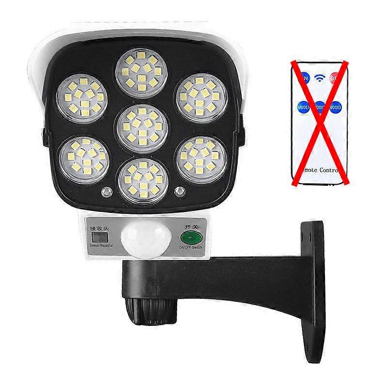 3 Modes Multi-angle Lighting High Simulation Camera Solar Surveillance Lights 77 LED Outdoor Motion Sensor Wall Light