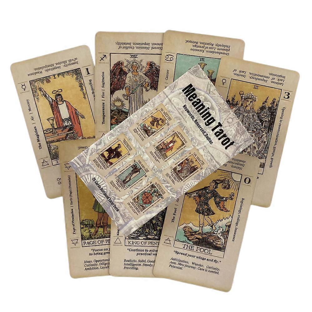 Crystal Visions Tarot Cards Divination Deck English Versions Edition Oracle Board Playing INK Table Game For Party