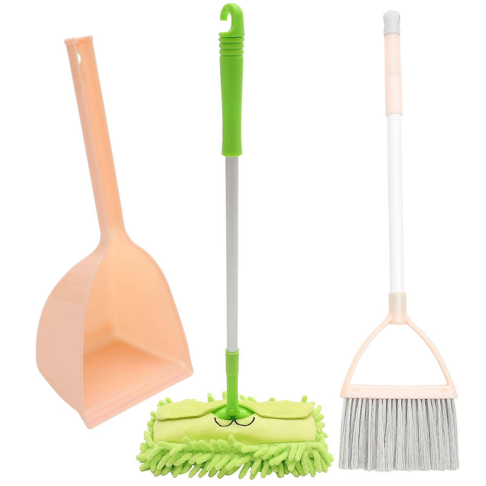 Mini Broom Mop And Dustpan Combination For Children Cleaning Tools Assorted Color Sweeping 3Pcs