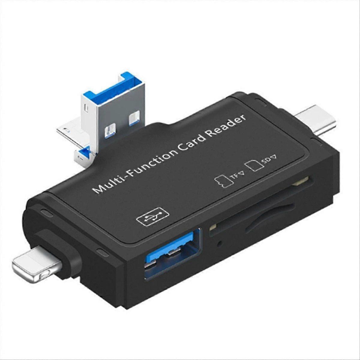 OTG Adapter USB 2.0 SD Card Reader USB C Card Reader TF/Micro-SD Memory Illuminated OTG Flash Drive Reader Adapter