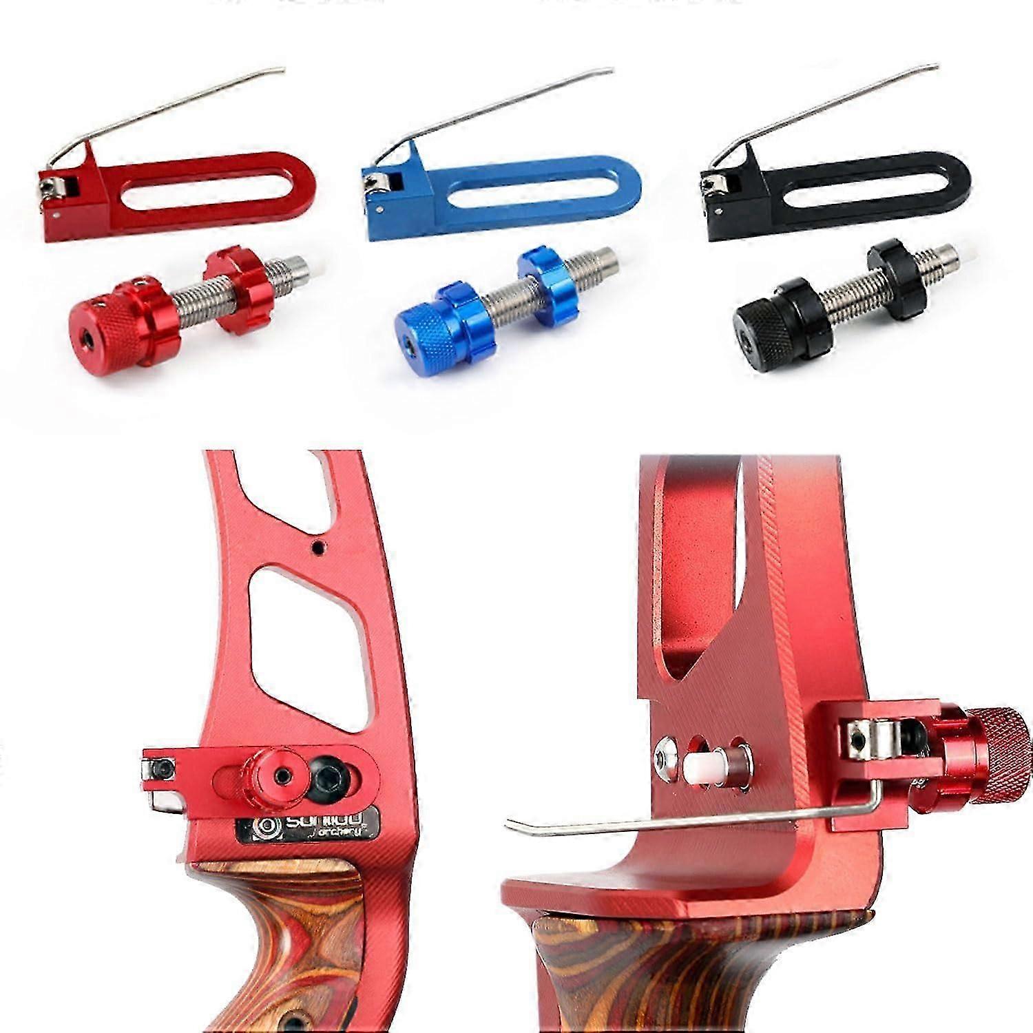 Archery Cushion Plunger and Magnetic Arrow Rest Set Screw-in Pressure Button Metal Arrow Rest for Bow Recurve