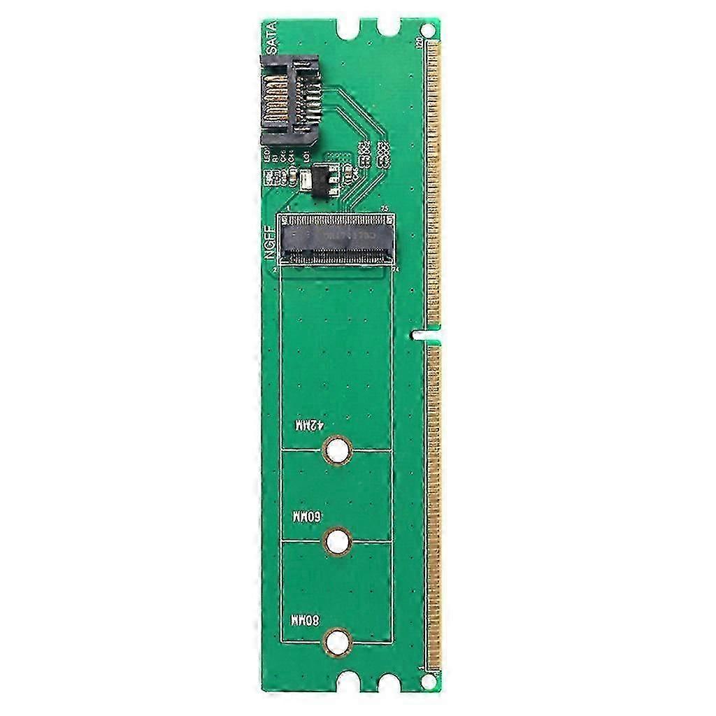 per M.2 Ngff- SSD a SATA Adattatore DDR2 alimentato SATA per M.2 SSD Ngff- B per chiave Converti scheda in Win 7/8/10 Supporto 22Multicolor SZRH A-D 3343