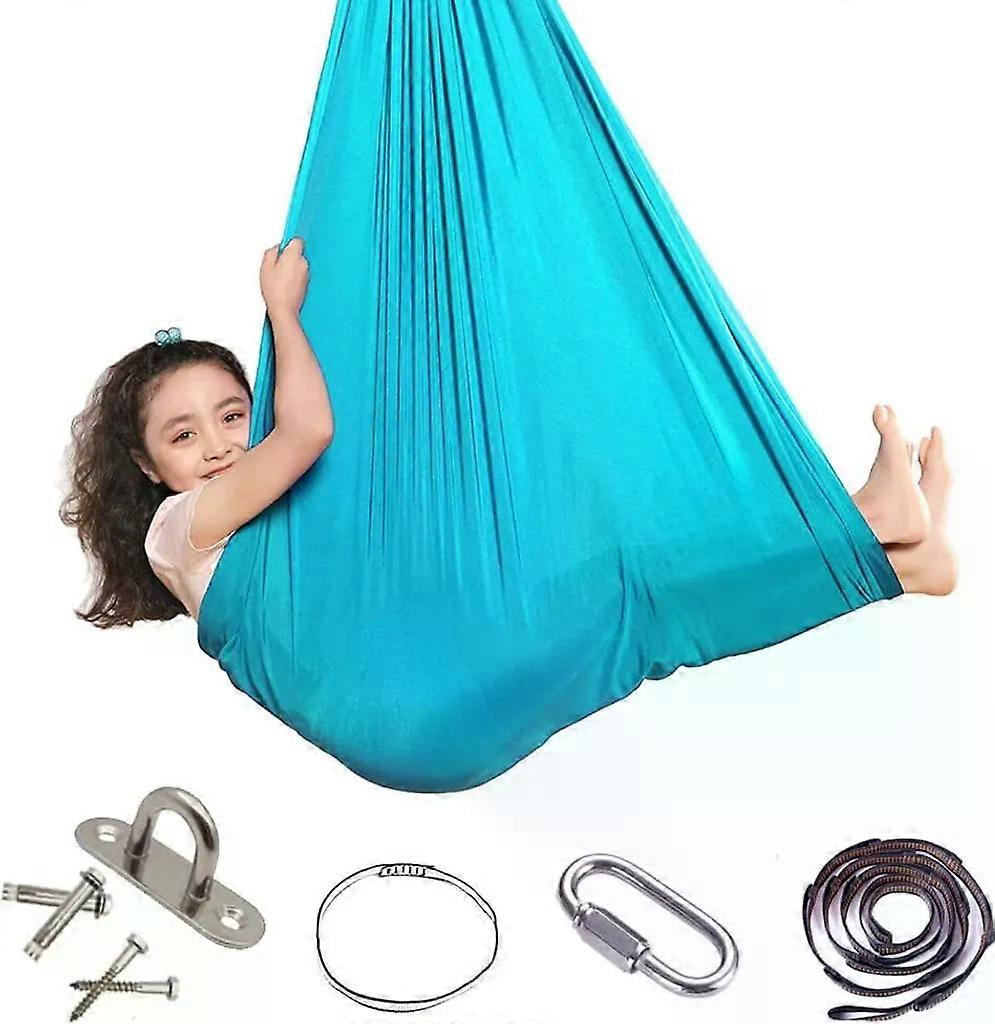 Therapy swing 280x150 cm made of nylon for children with autism, SPD, ADHD, up to 200 kg load capacity, elastic