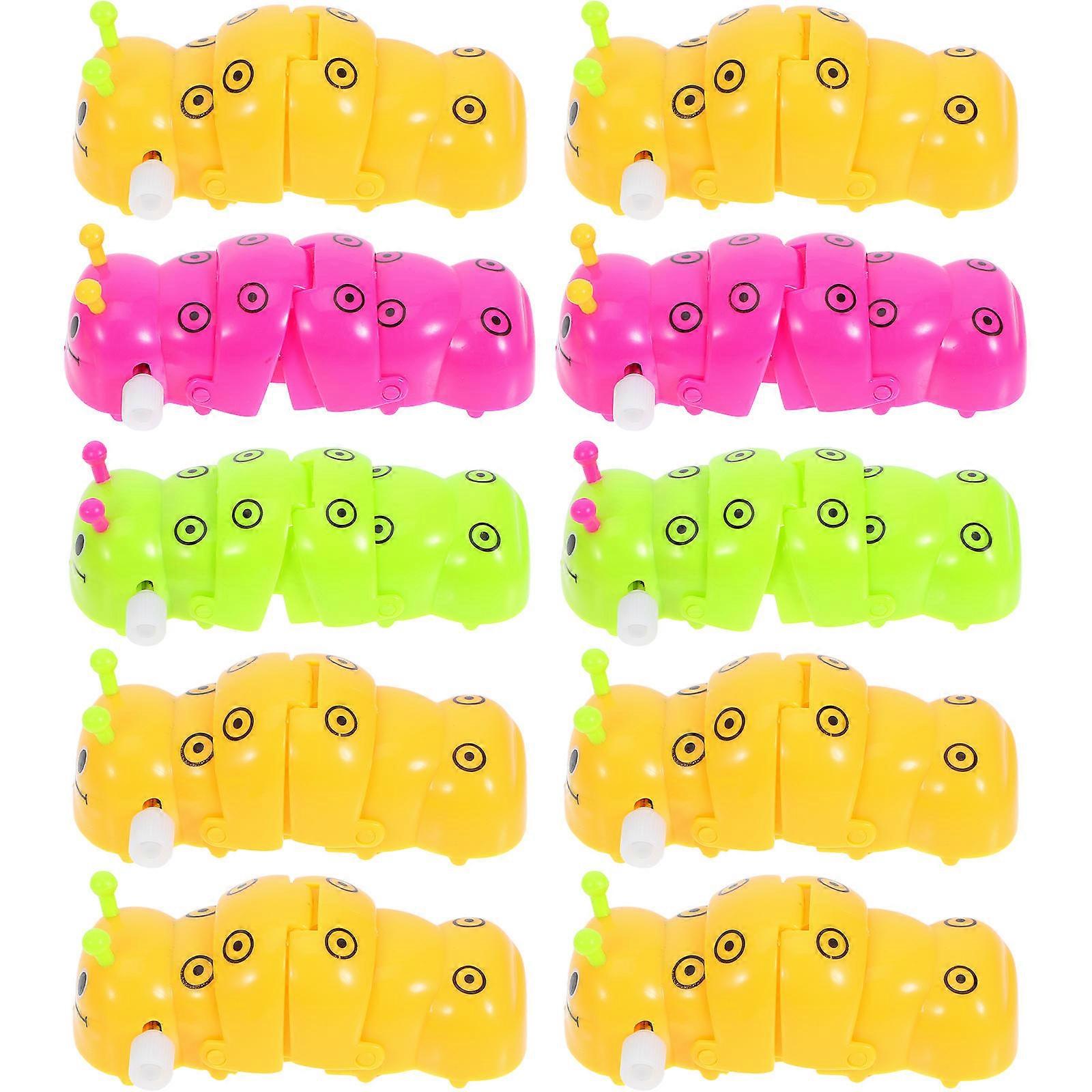 Caterpillar Plaything for Playing 8Pcs Wind-Up Toy Assorted