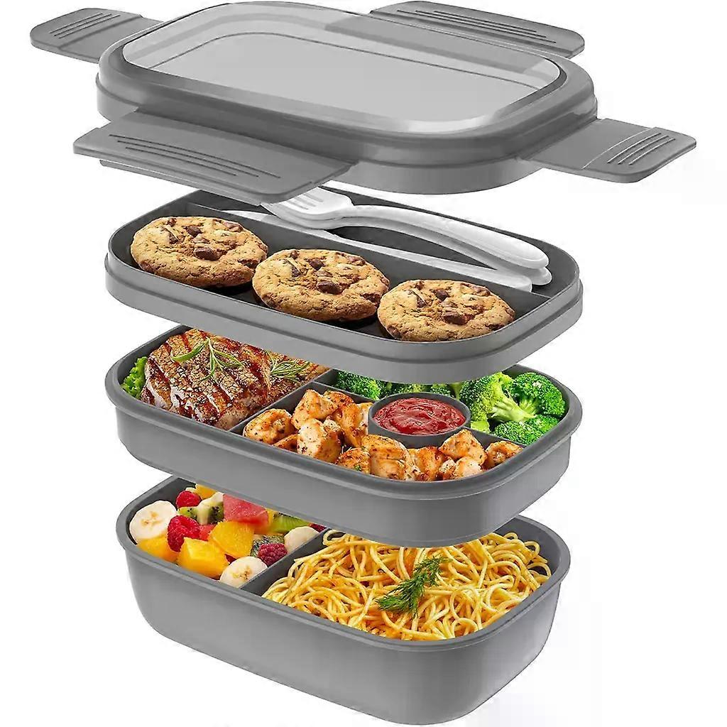 Lunch box 1900ML, lunch box for adults, lunch box for children with compartments, lunch bo