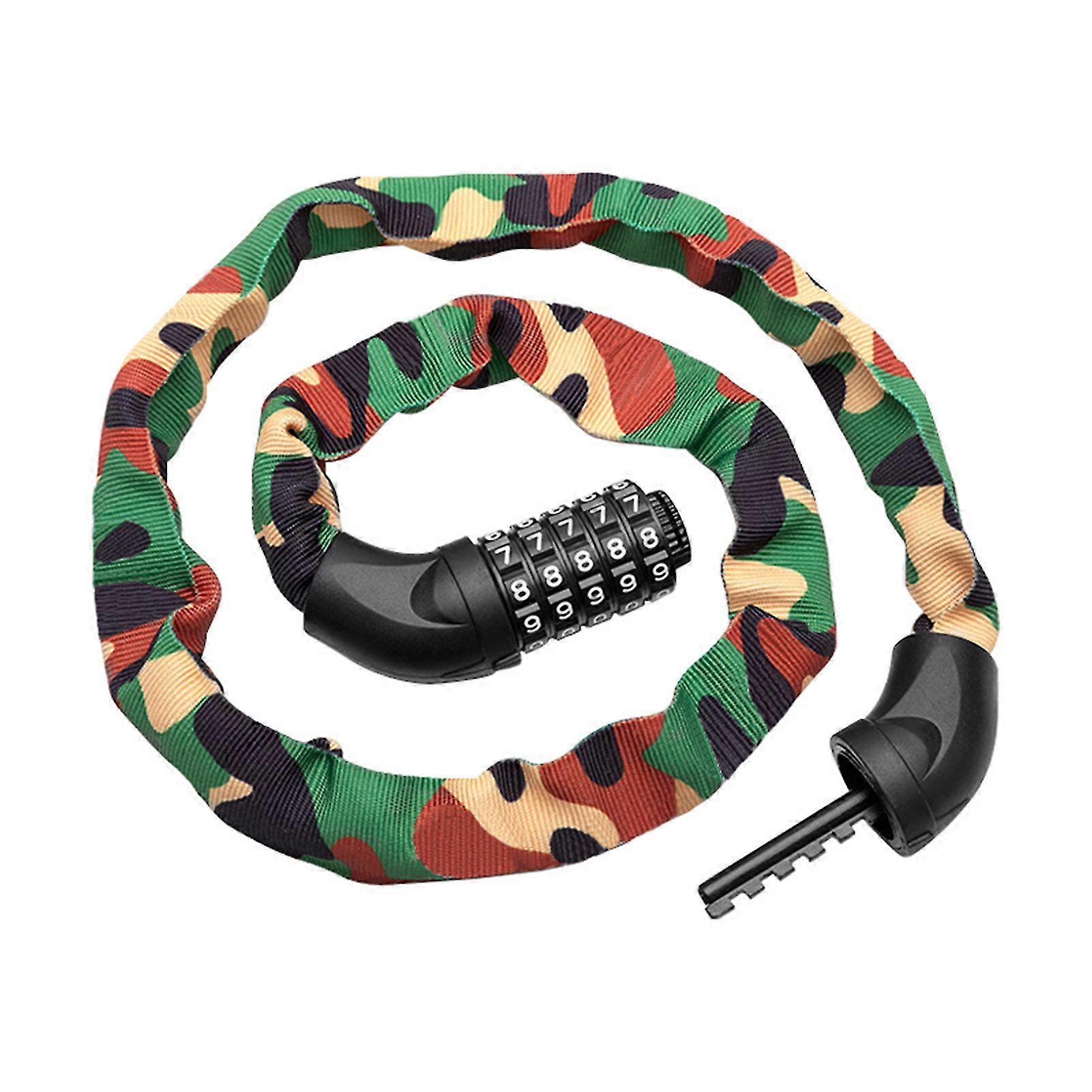 MTB Bike Chain Code Lock Anti-theft Alloy Steel Bicycle Safety Password Digit Combination Lock 25-26s