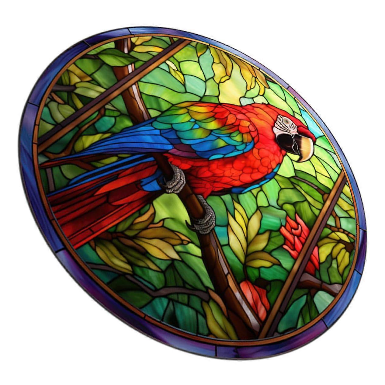 Bird Stained Glass Window Cling Static Sticker For Glass Windows And Doors Bird Collision Prevention Home Office Use