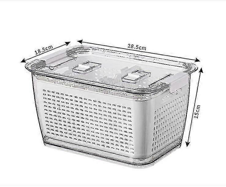 Fresh Produce Vegetable Fruit Storage Containers - Stay Fresh Containers For Refrigerator - Draining