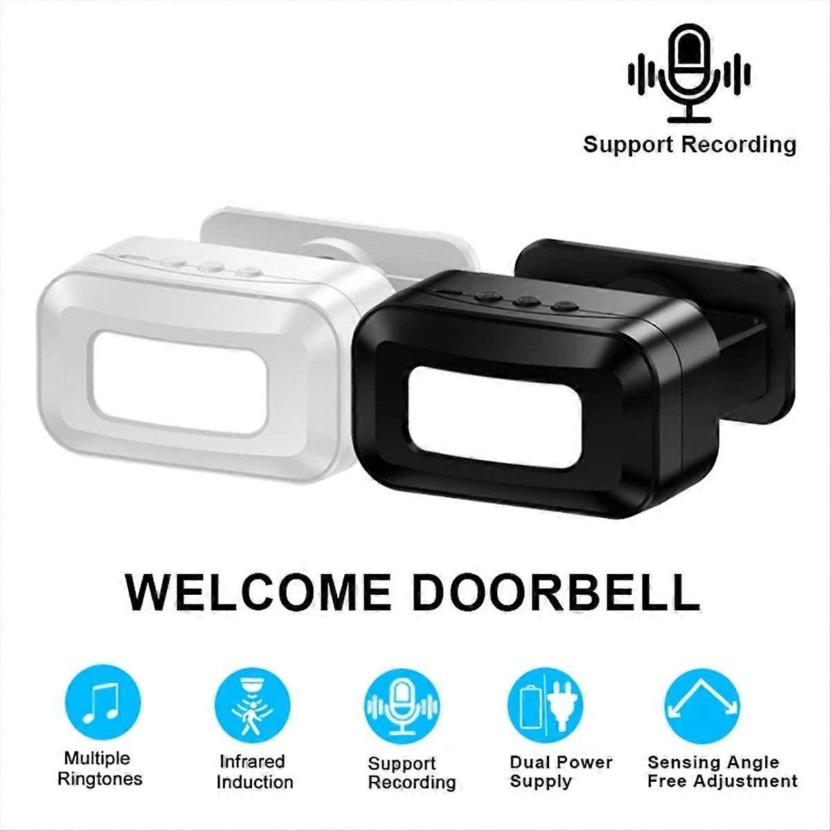 Rechargeable smart welcome doorbell Welcome sensor black