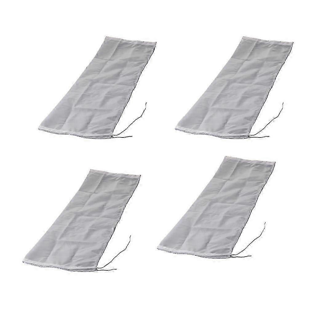 4 Pcs Nut Milk Cold Brew Coffee Juic Reusable Nylon Mesh Strainer Filter Bag