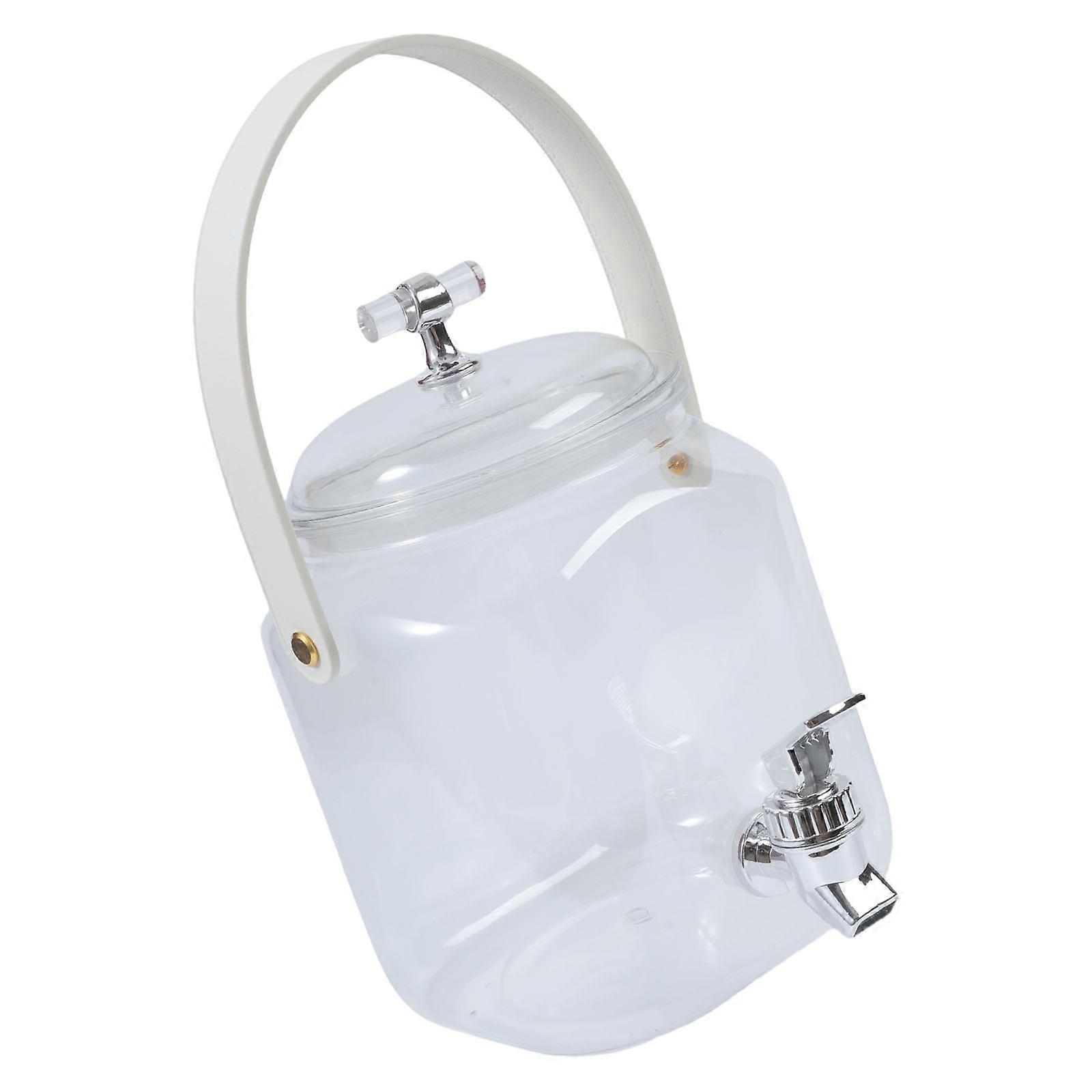 Family Size Auto Serve Beverage Pitcher Smooth Flows Spigot Nonslip Base Ideal for Lemon Water Iced Teas Party Drink Multicolor