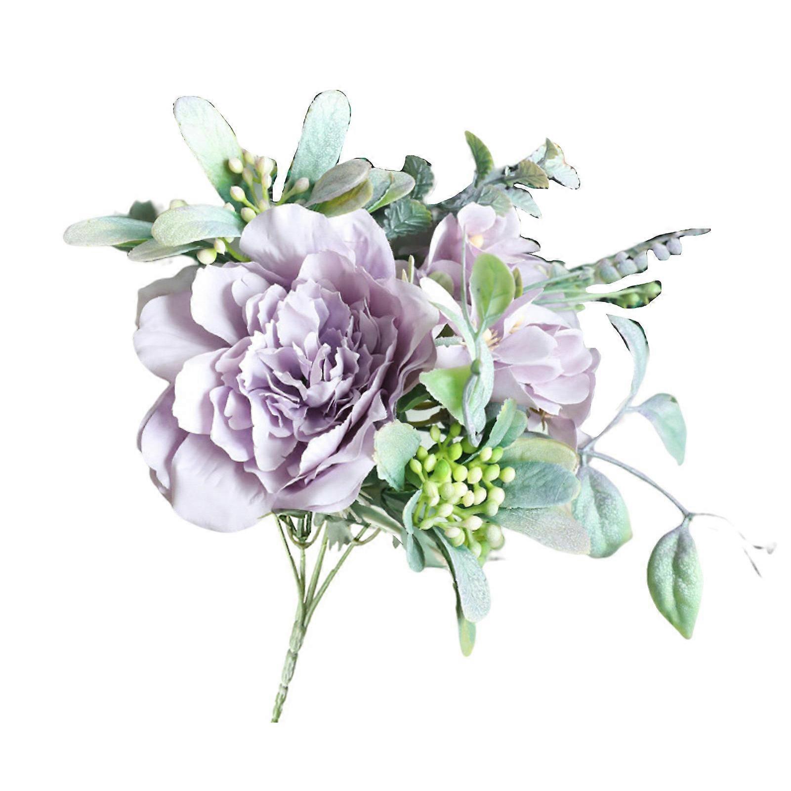 Gardenne Simulation Flower Artificial Flower Faux Camellia Artificial Camellia No Watering Non-withering with Stem DIY Home Fake Flower