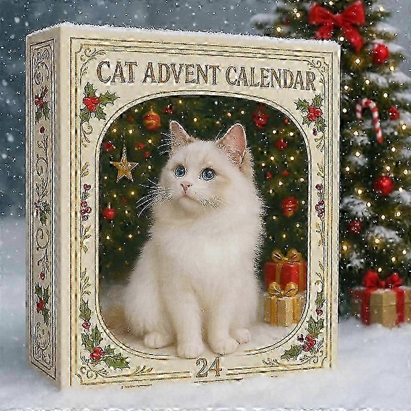 Perfect Crăciun C Cat Lover Calendar de Advent Cutie oarbă Decorațiuni Brad de Crăciun Pandantiv acrilic