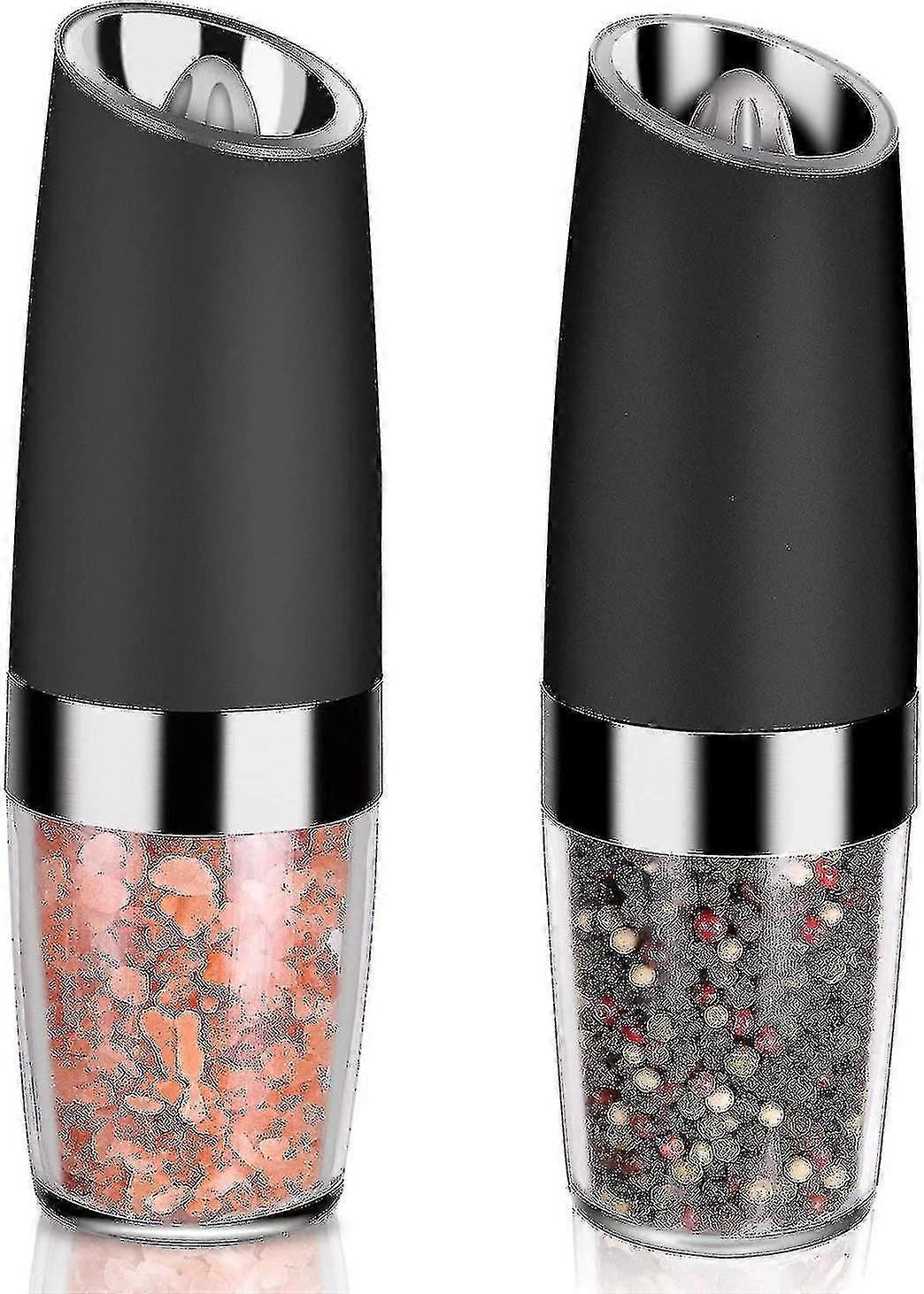 2 ks Gravitační elektrická sůl a pepř mlýnek Set