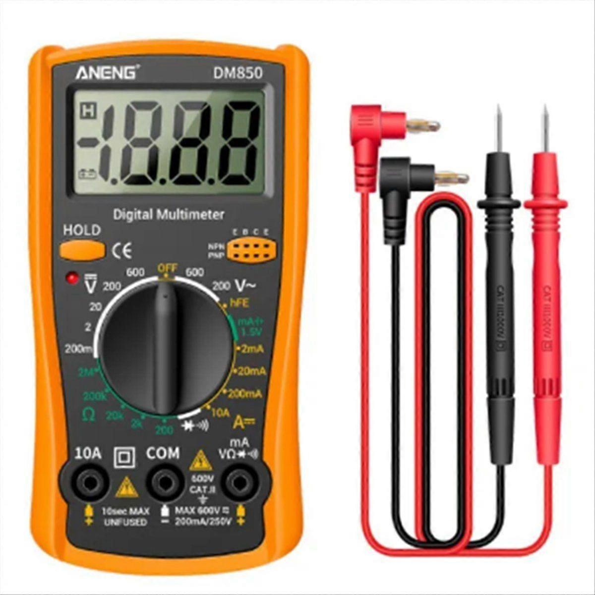 DM850 1999 Counts Digital Multimeter Eletric Automatic Votage Tester Current Ohm Ammeter Detector