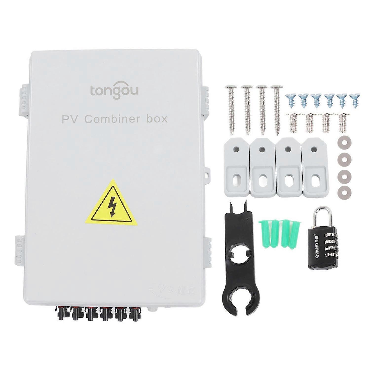 Photovoltaic Combiner Box 6 String Solar Combiner Box for Off Grid Solar Power Systems