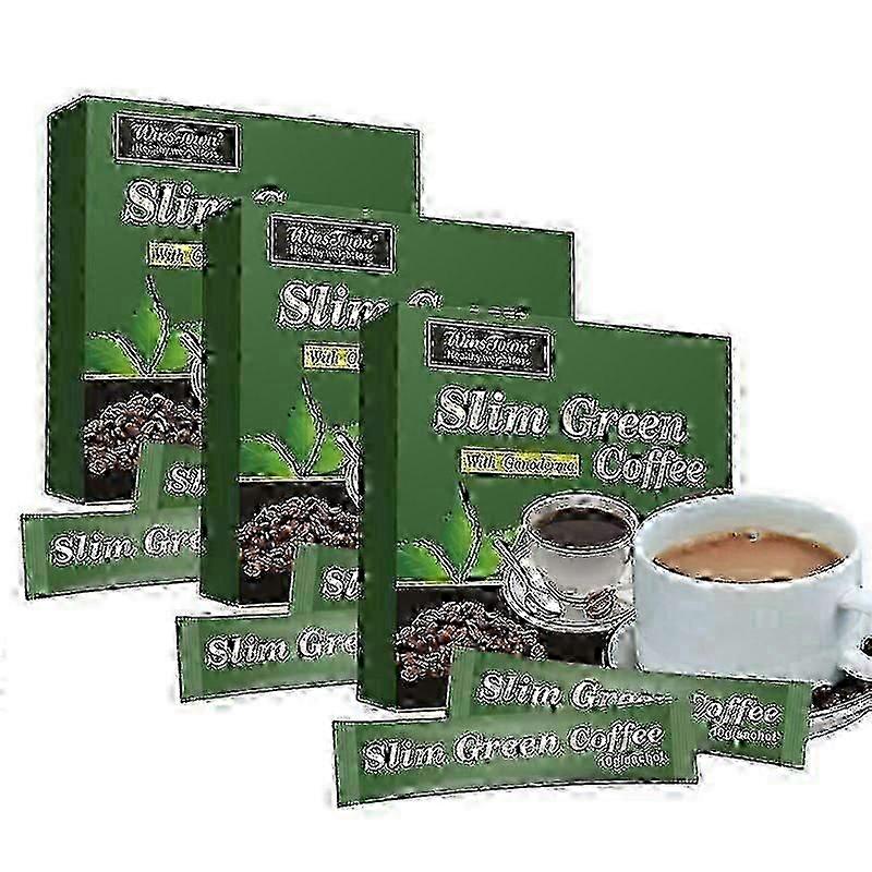 18 Teabags Slim Green With Ganoderma Control Weight Weight Tea_i*