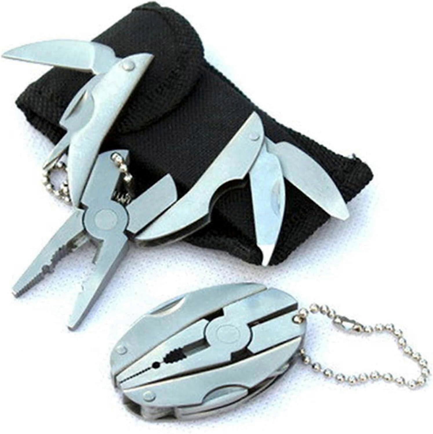 Multitool Miniature Keychain Keychain Folding Pocket Wire Cutter Stripper Keyrings