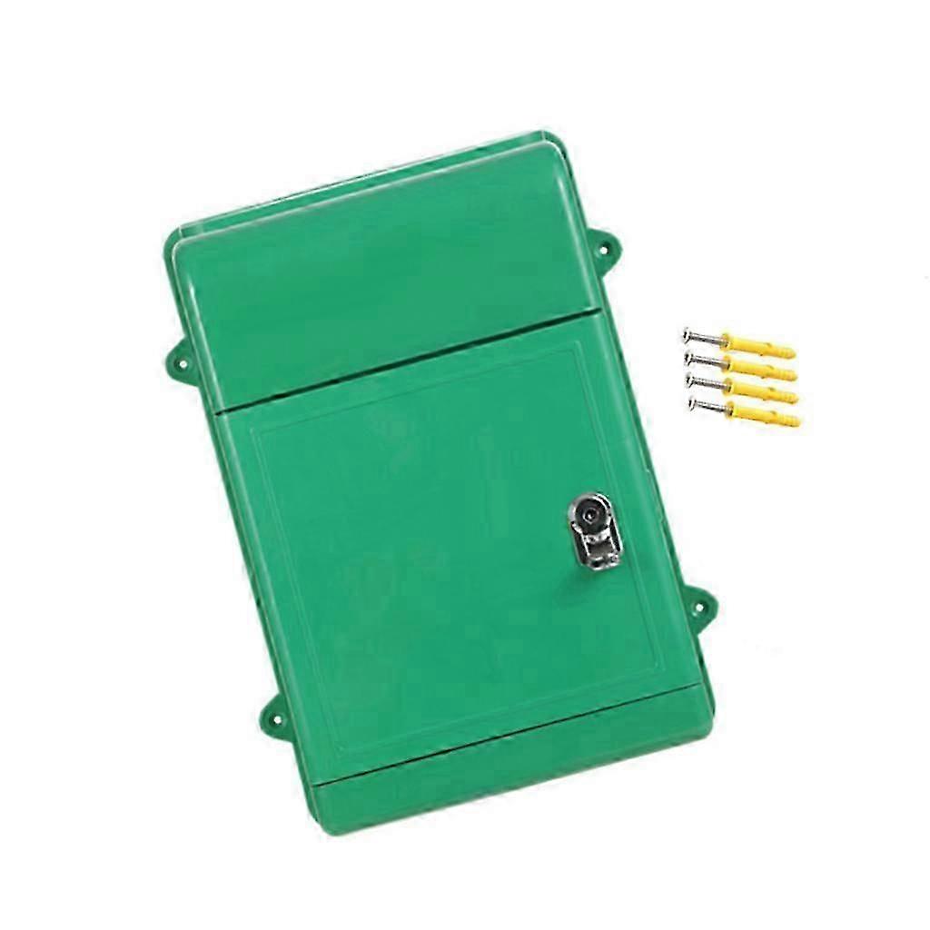 Wall Mount Mailbox Back Hollow Locking Mailbox for Outdoor Outside White