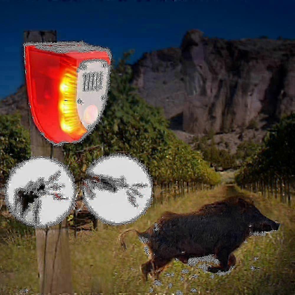 Wild Boar Repellent Device with Ultrasonic and Sound Alarm