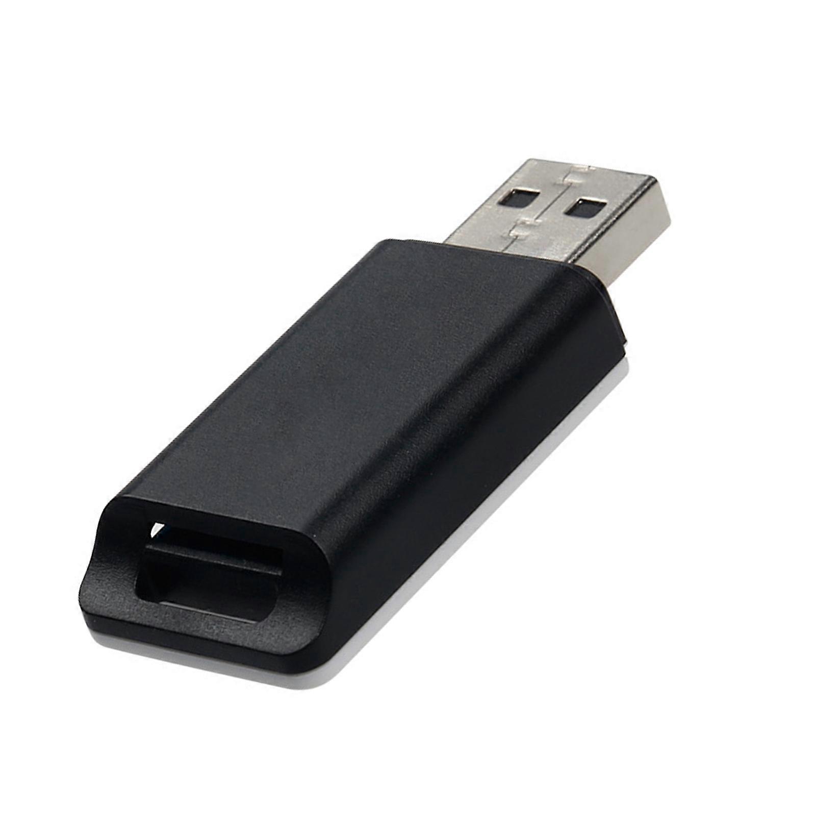 Compact USB Adapter Stick with High Speed Data Transfer Capability ABS USB A Adapter USB 2.0 Memory Card Reader Pocket  Black