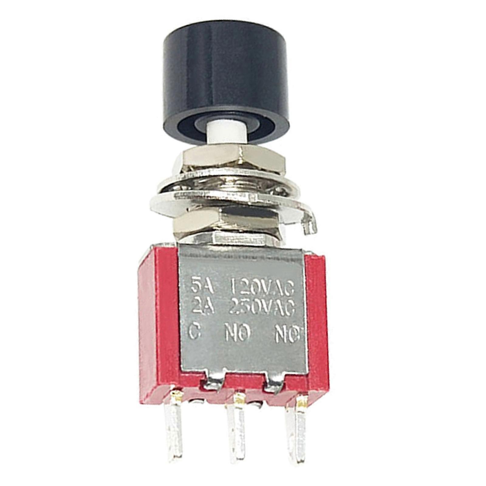 Fast Response Momentary Switches PS102 3Pin 6Pin Contacts 250VAC 2A Rating Durability For Electrical Equipment Control Multicolor