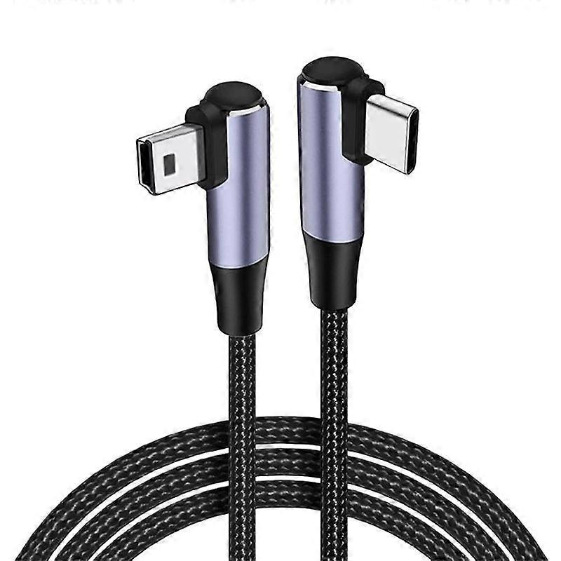 ENKAY 90 Degree USB C / Type-C to Mini USB 2.0 Charging Cord Data Cable For Digital Cameras / MP3 Players, Length 1m 90 Degree head