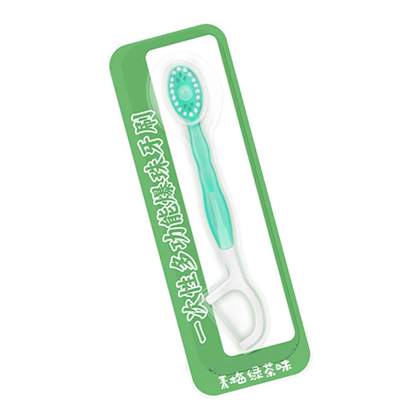 Single Use Disposable Mini Toothbrushes with Toothpaste With Friendly Handle And Gentle TPU Bristles Multicolor