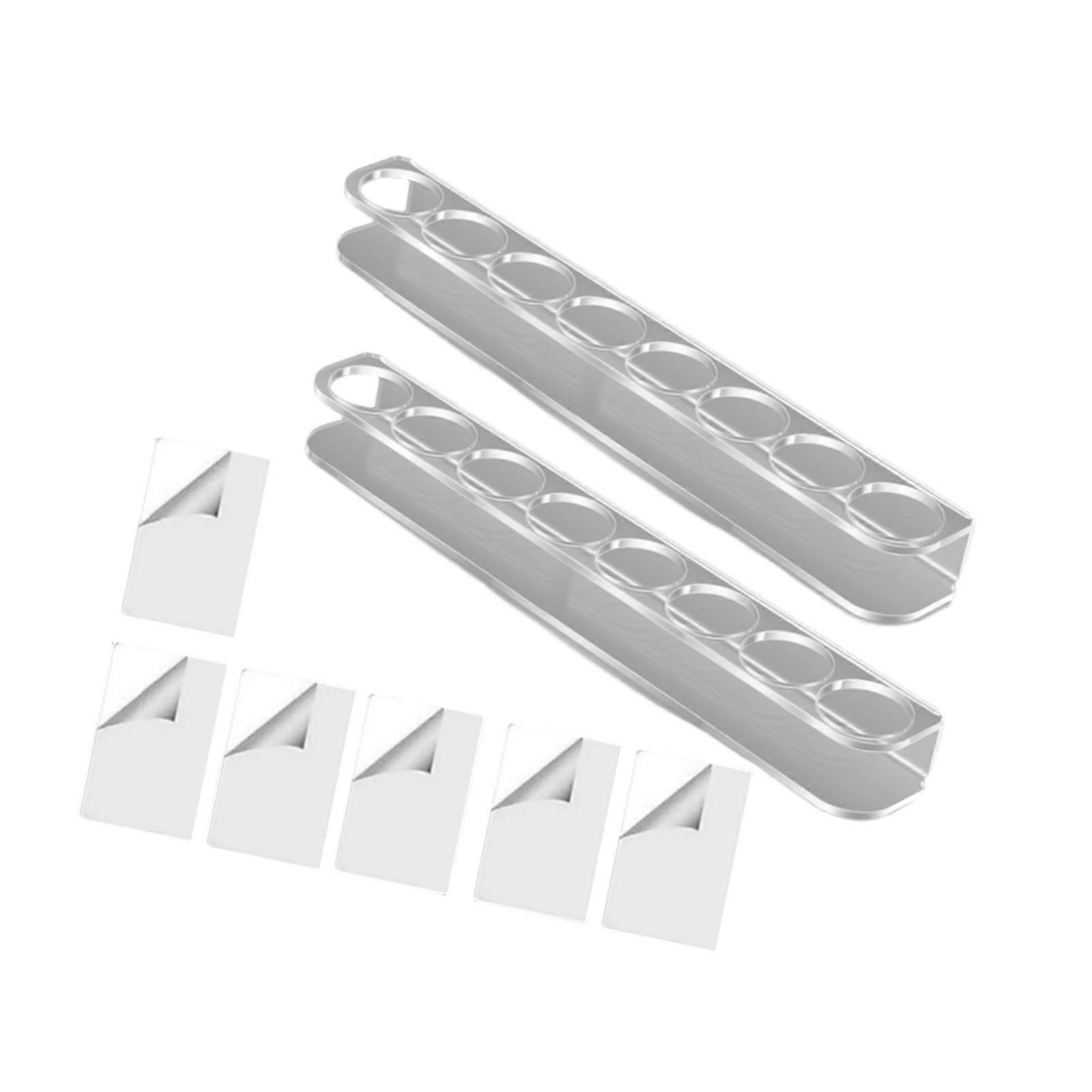 High Capacity Acrylic Display Stand Holds 8 Vials Perfect For Cosmetic Containers Laboratory Equipment Organization Multicolor