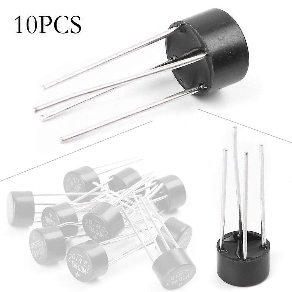 NS 10 x 2W10 2A Bridge Diode Rectifier Electronic Components DIY Kit Black New