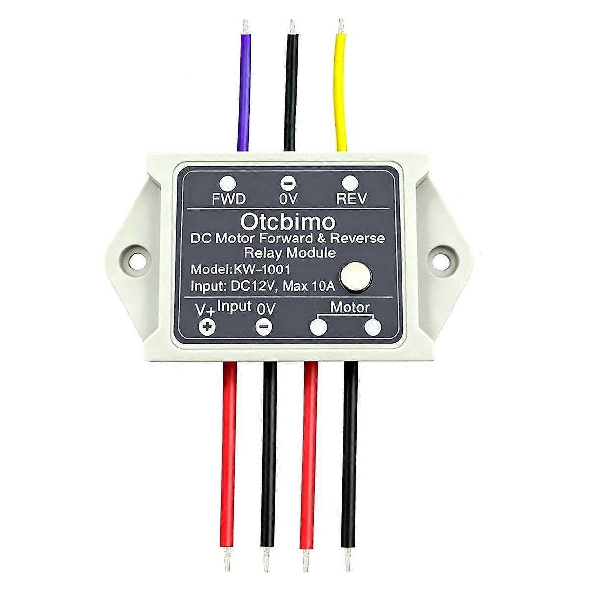 DC12V Motor Forward/Reverse Controller Switch Connected External Manual Switch Button