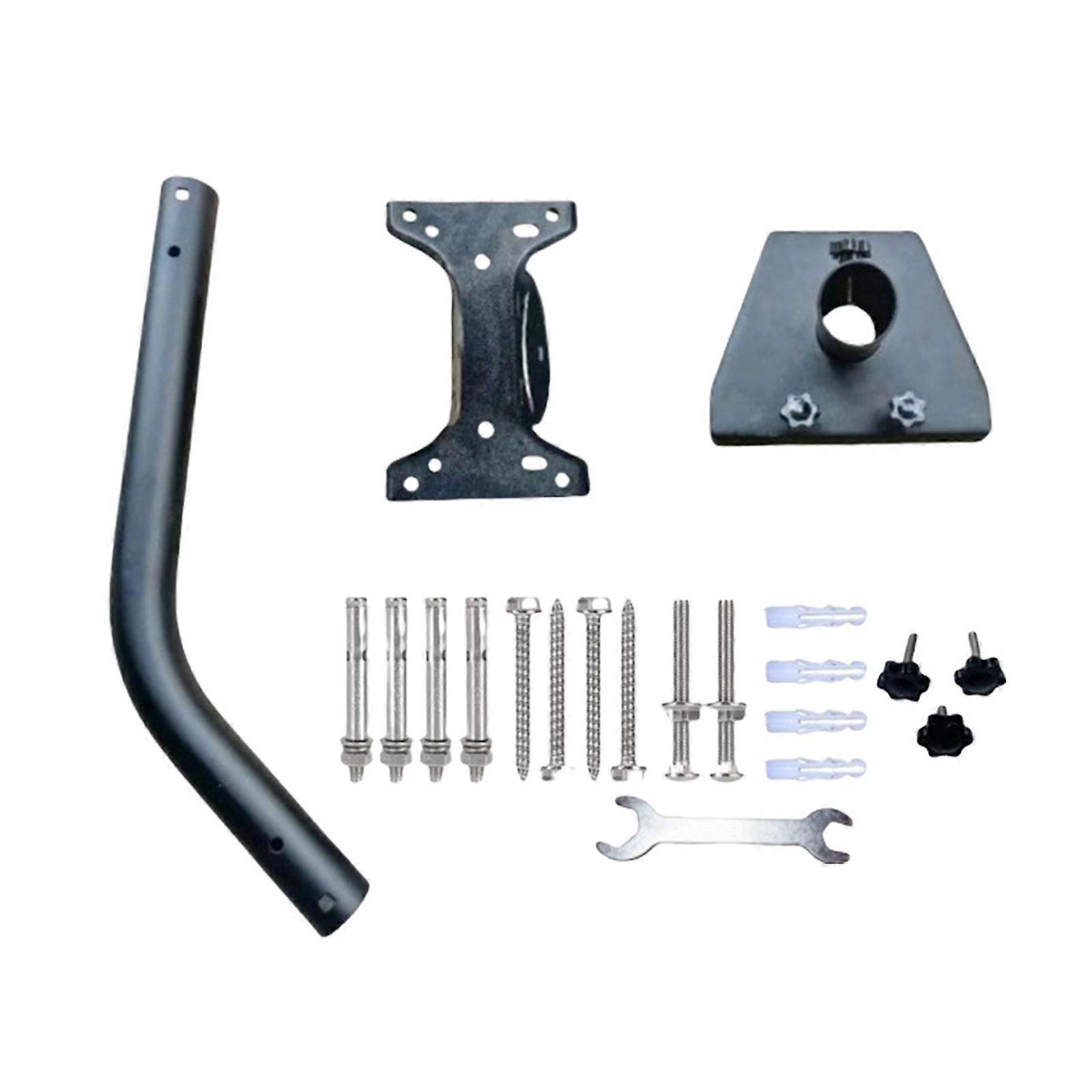 Metal Pipe Adapter for Standard Dish Adjustable Mount for Internet Set Satellite Easy Installation Mount Set Multicolor