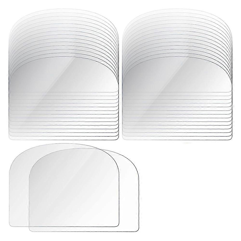 80PCS Plastic Transparent Soft Scraper Cake Cream Scraping Plate