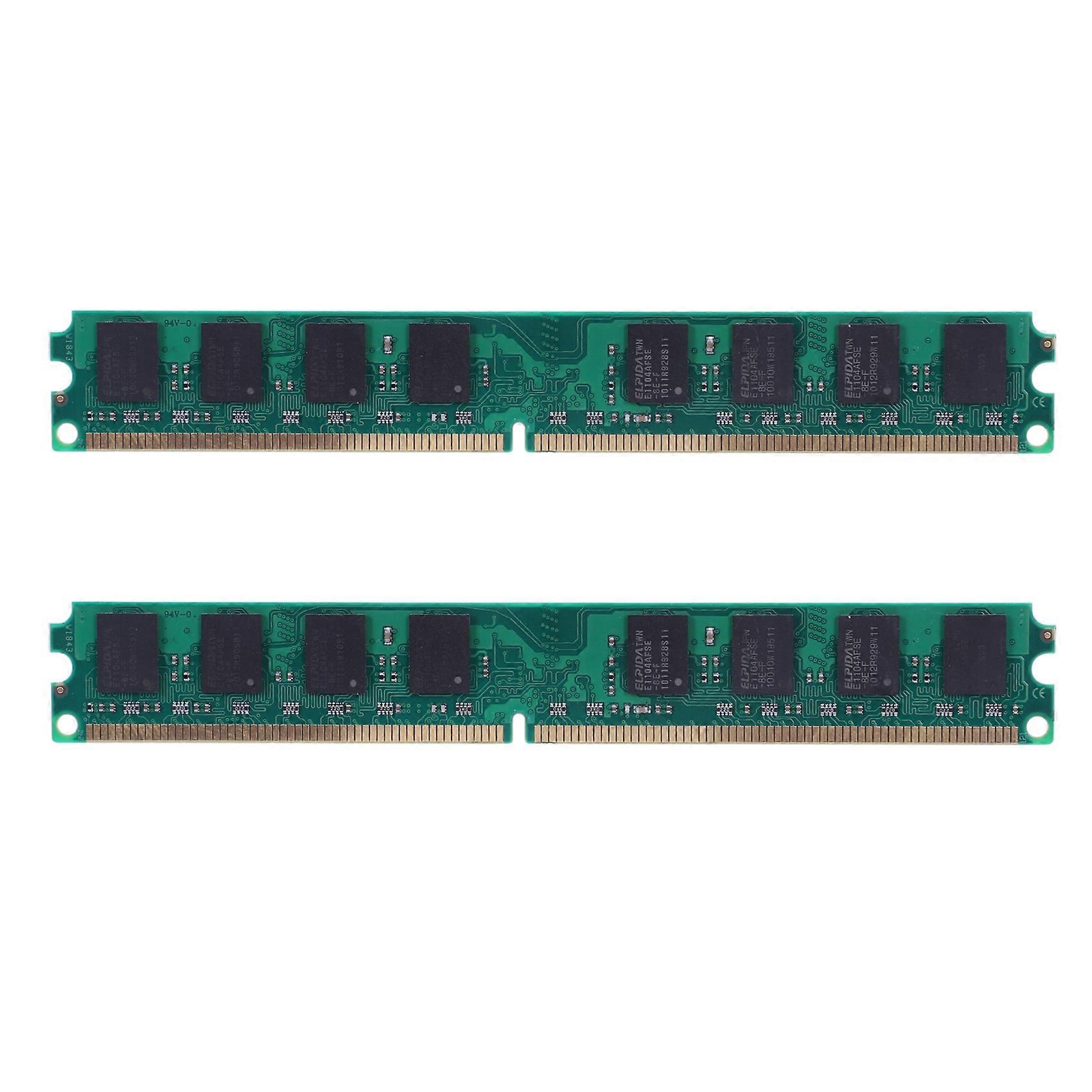 2X DDR2 800mhz PC2 6400 2 GB 240 Pin für Desktop-RAM-Speicher