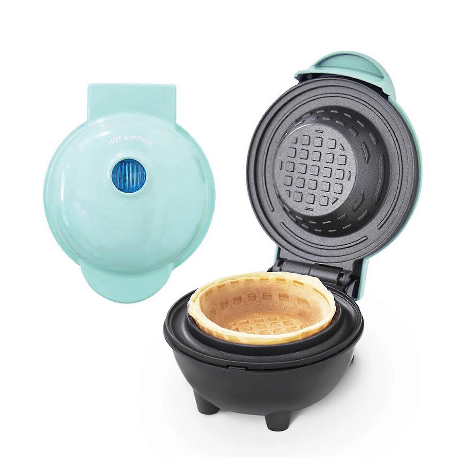 Waffle Bowl Maker Home Breakfast Machine Easy Wipe Clean Waffle Bread Pancake Maker for Ice Cream Bowls Breakfast Treats Multicolor