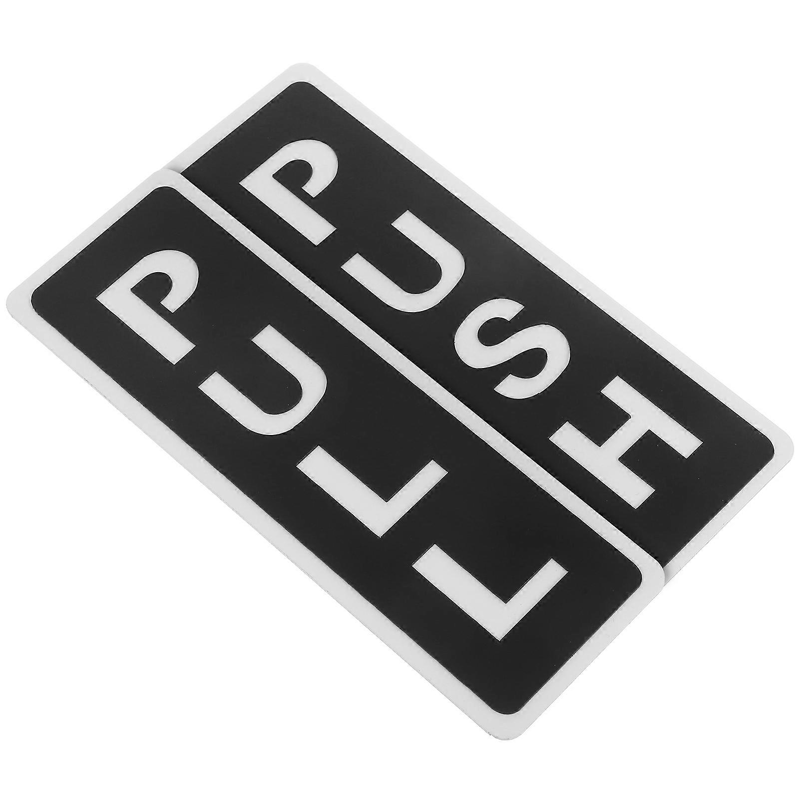Push Pull Door Sign Acrylic Pull and Push Door Signs for Office Use 1Set