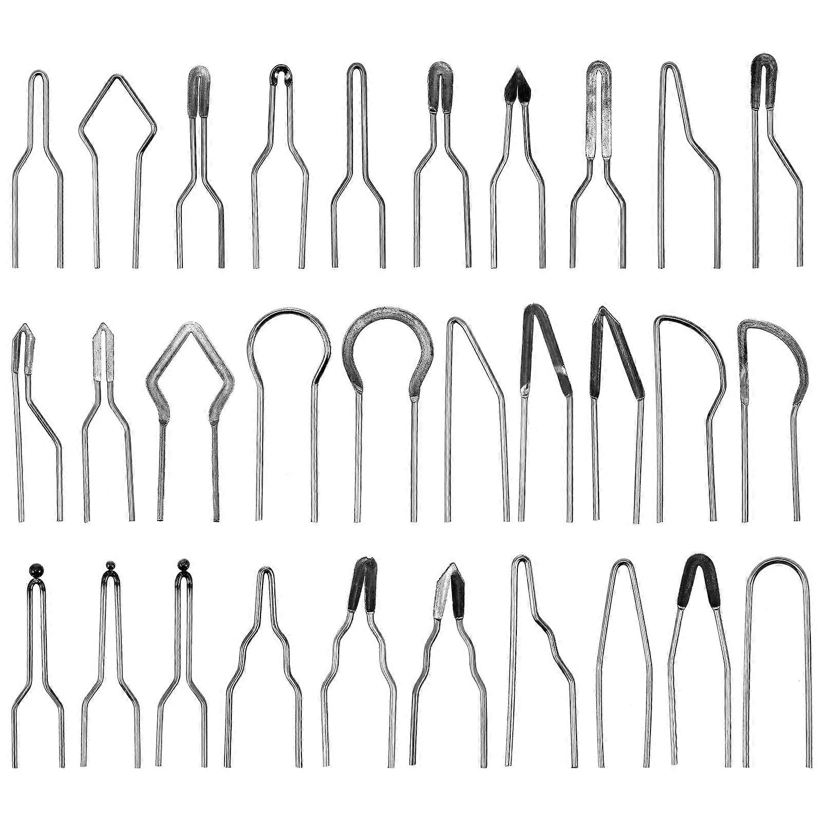 30Pcs Pyrography Wire Tips Wood Burning Accessories For Craft Making With Various Shapes And Precise Detailing Functionality