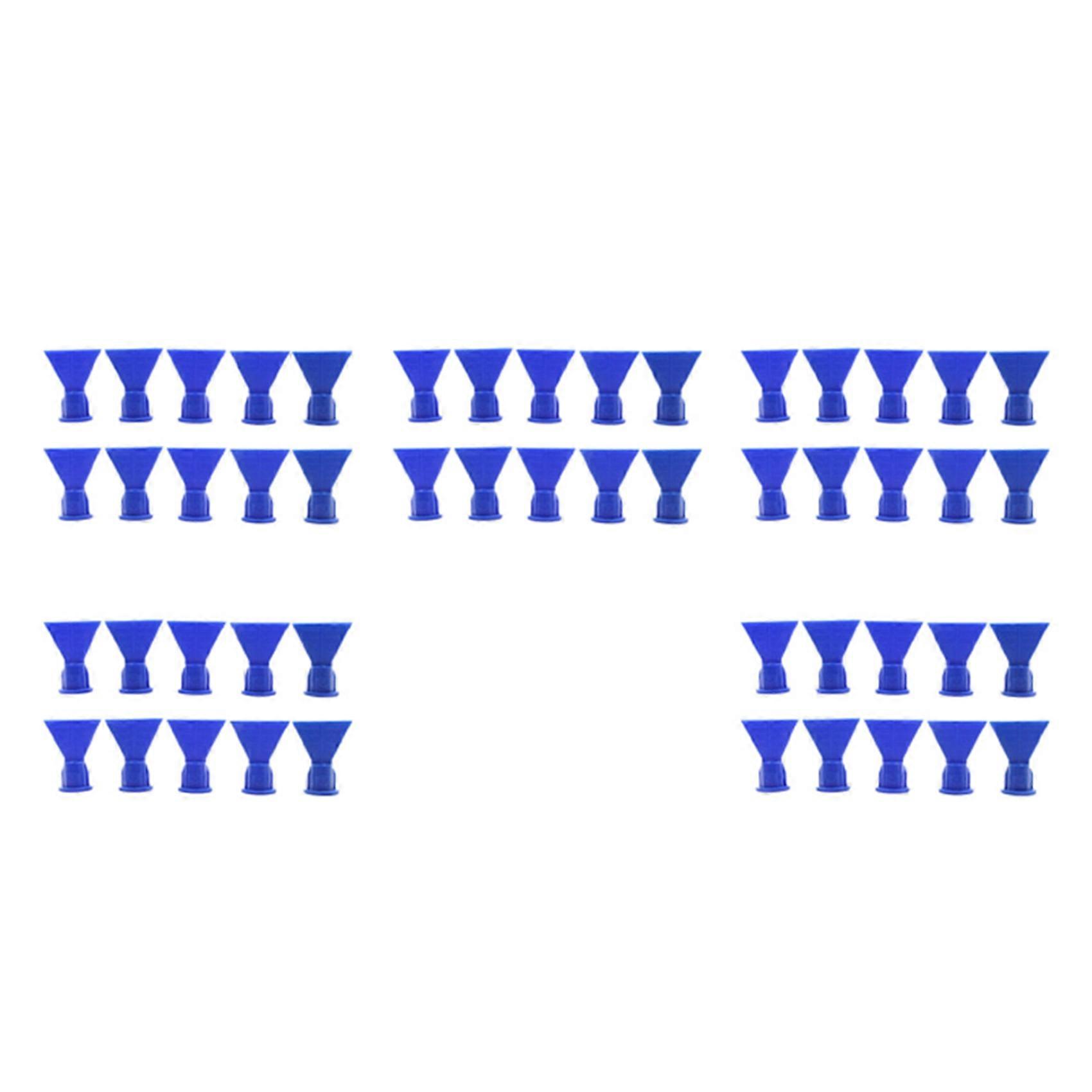 Wave Shape Silicon Cone for Cartridge Caulking Spare Part Nozzle Spray Tip for Sealant Dispenser Syringe Accessory 50Pcs