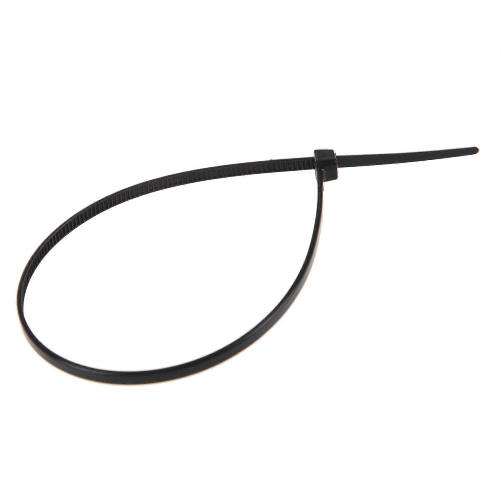8 Inch Plastic Cable Zip Ties 300-Pack (Black)