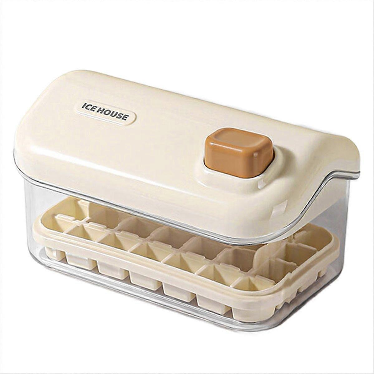 Ice Storage Box Mold Household Ice Maker Artifact White B