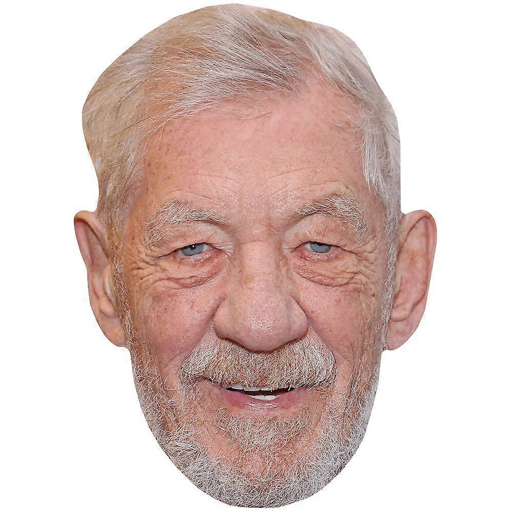 Ian McKellen (Smile) Big Head. Larger than life mask.