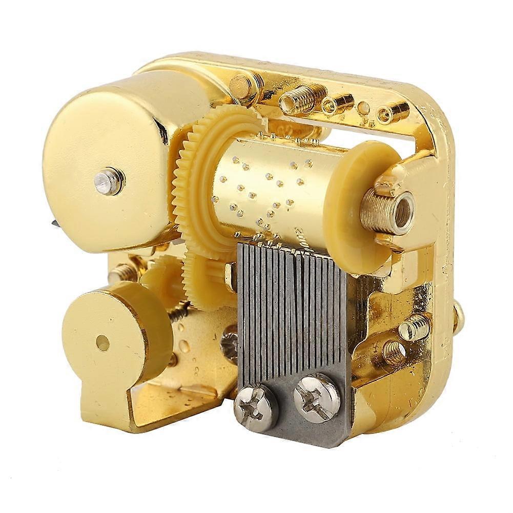 Music Box Movement Durable Gold Plating Music Box Movement DIY Music Box Accessories with Screw + Key(Type 6)