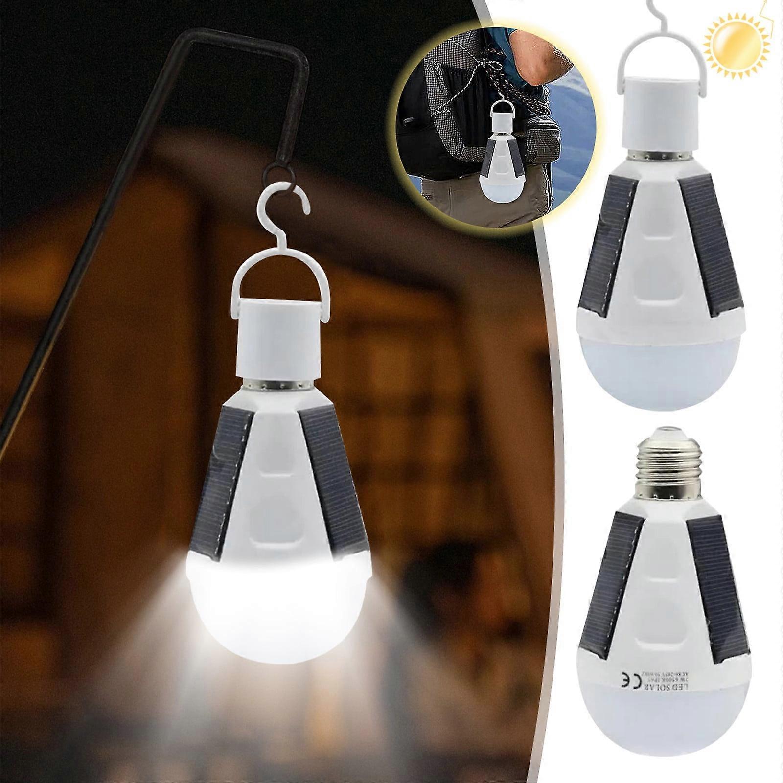 Txmfgh Solar Charging Bulbs: Portable Emergency Lights for Camping