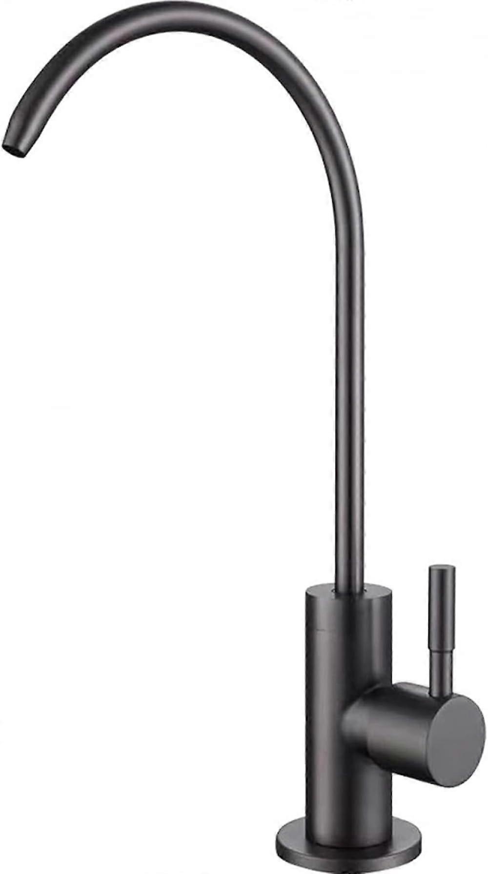 Gray 360° Rotatable Kitchen Faucet with QuickOpen Arm for Single Hole Reverse Osmosis Sink