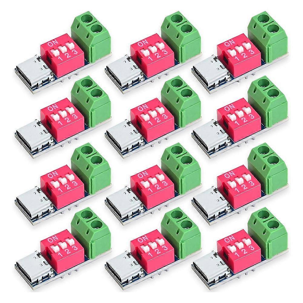 USB-C PD Trigger Board Module PD/QC Decoy Fast Charging 12pcs