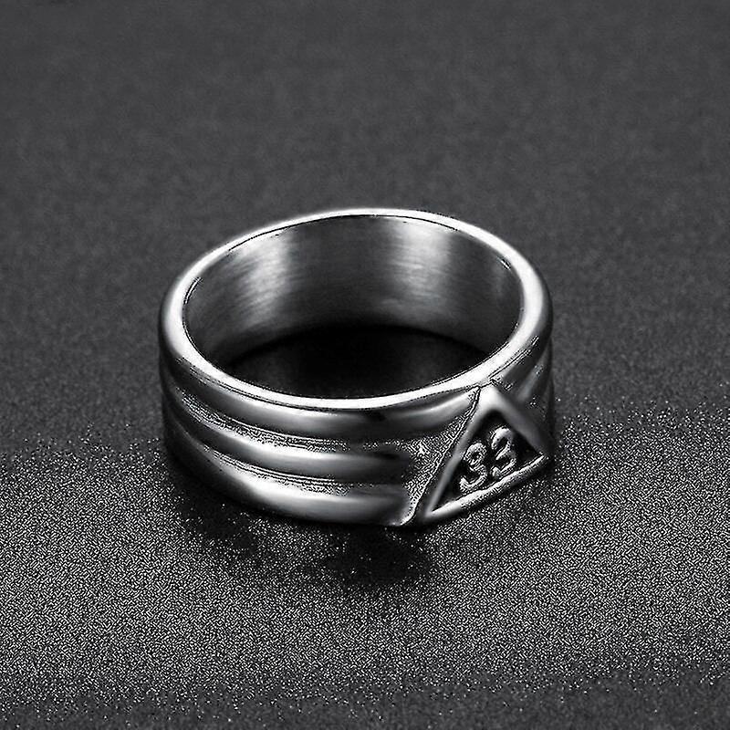 33Rd degree classic masonic ring [silver &amp; gold]