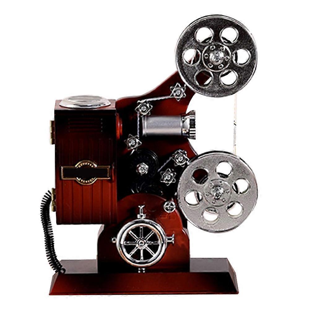 Wind-Up Music Box Projection Machine for Decor Vintage Style