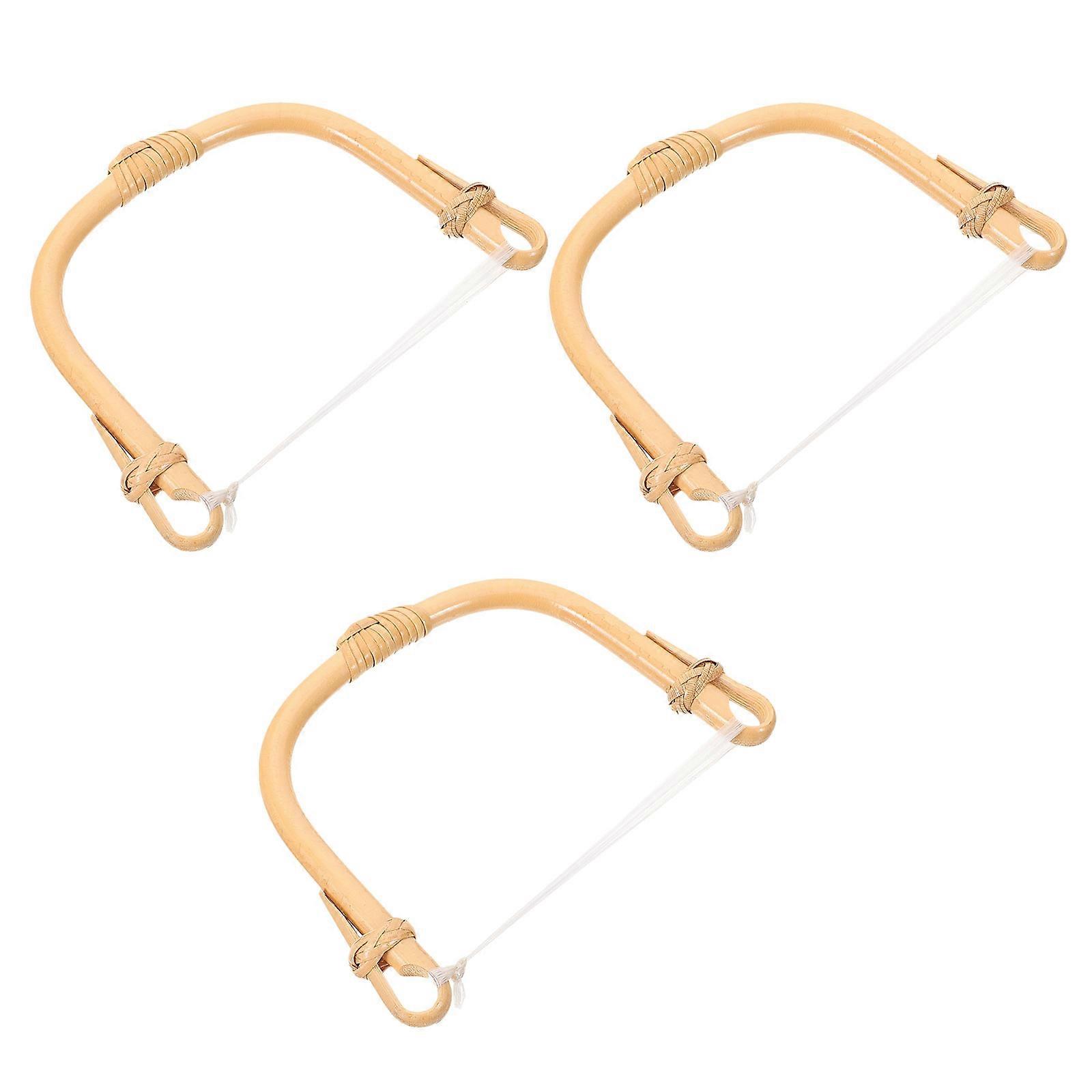 Khaki Rattan Teapot Handle Replacement for 3Pcs Ceramic Tea Pot Accessories