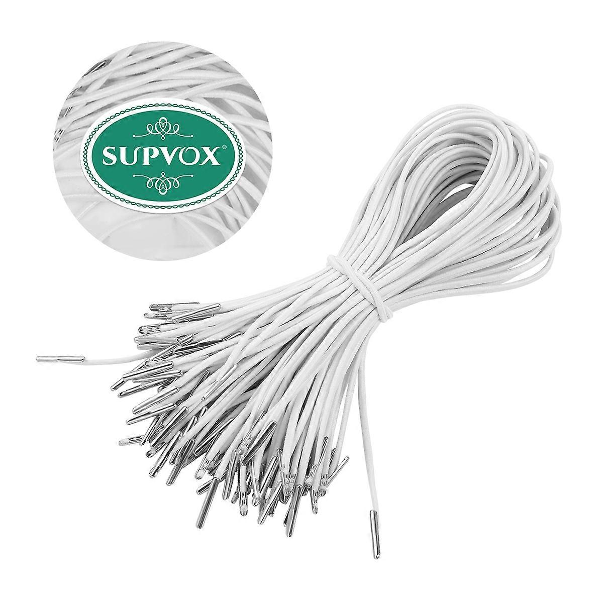 Elastic Barbed Cords 3Pcs Perfect For Crafting School Projects Securing Items 30Cm White Fastening